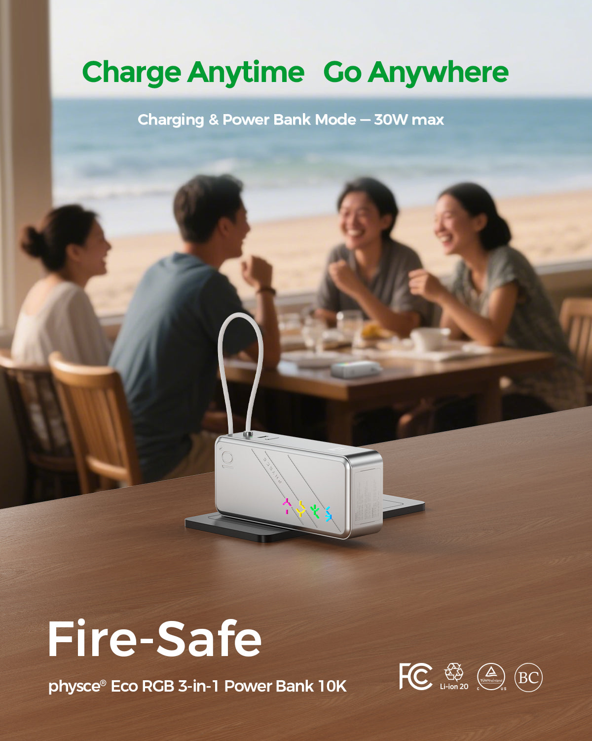 Eco RGB 3-in-1 Power Bank 10K (9600mAh)