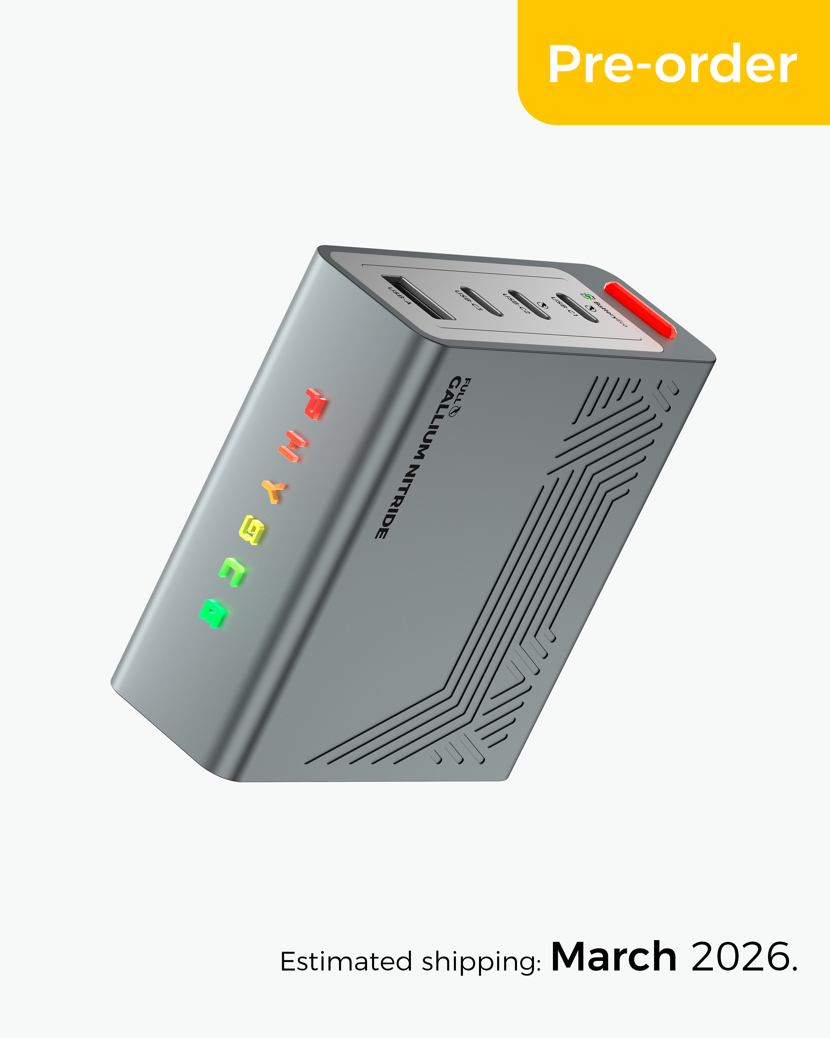 RGB ECO Fast Charger 100W  (Pre-order)