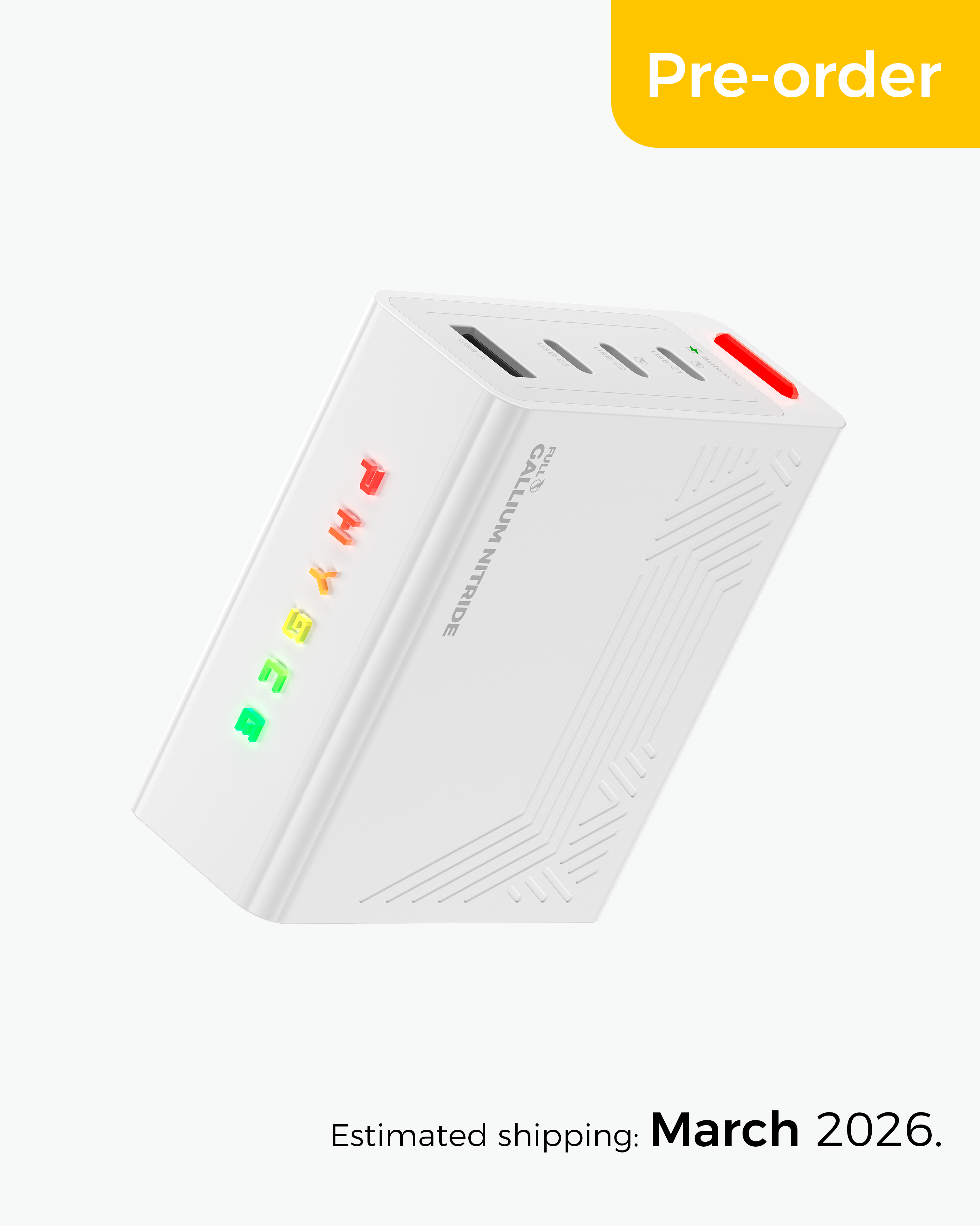 RGB ECO Fast Charger 100W  (Pre-order)