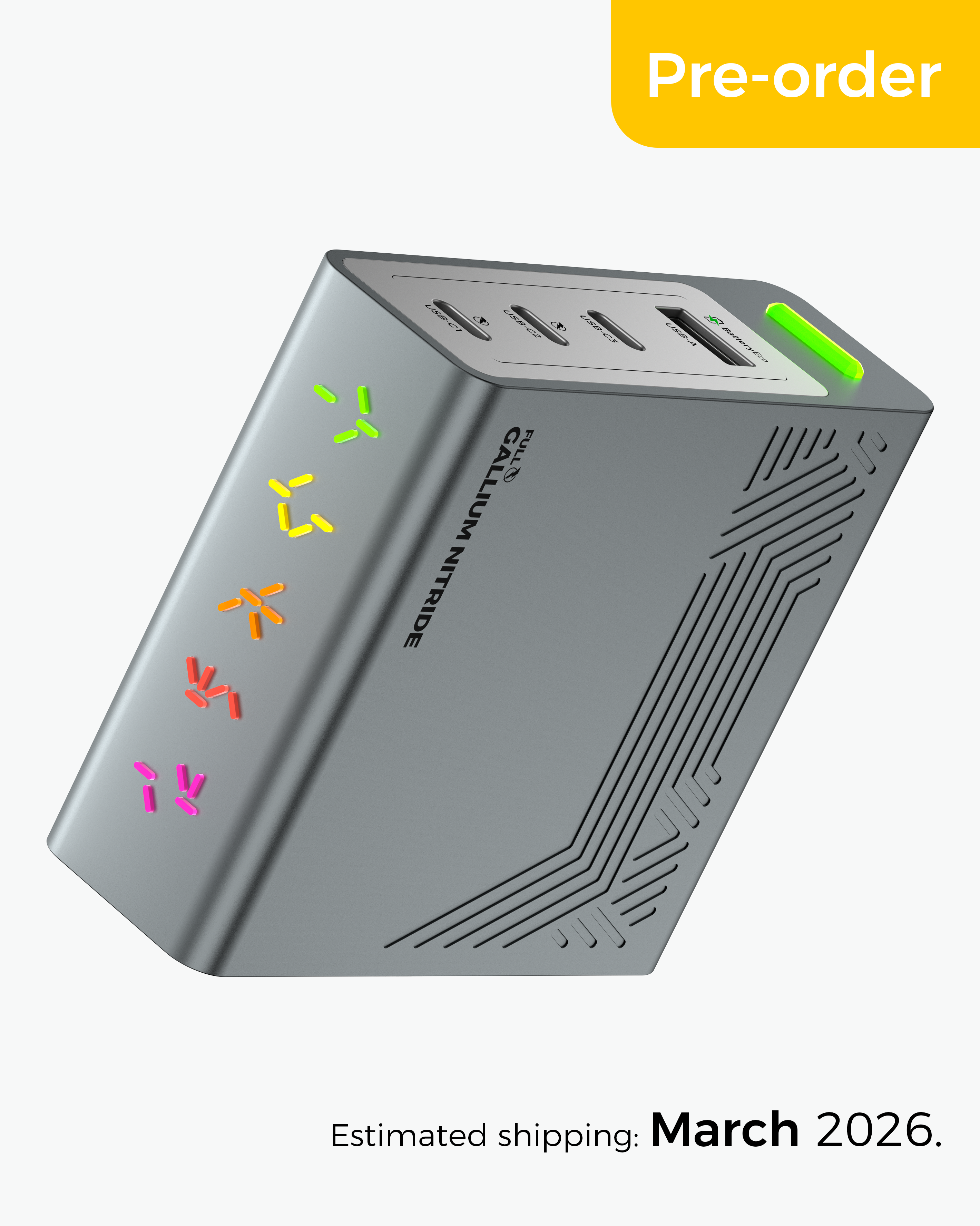 RGB ECO Fast Charger 140W  (Pre-order)