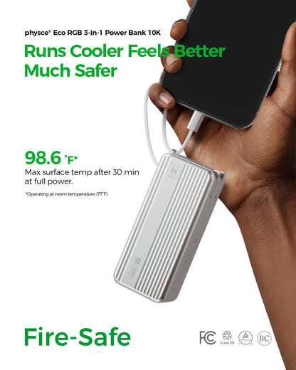 Eco RGB 3-in-1 Power Bank 10K (9600mAh)