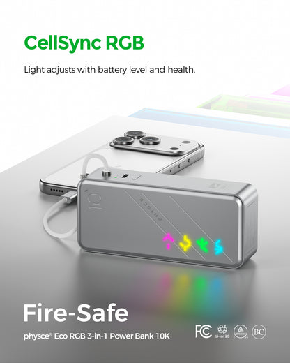 Eco RGB 3-in-1 Power Bank 10K (9600mAh)