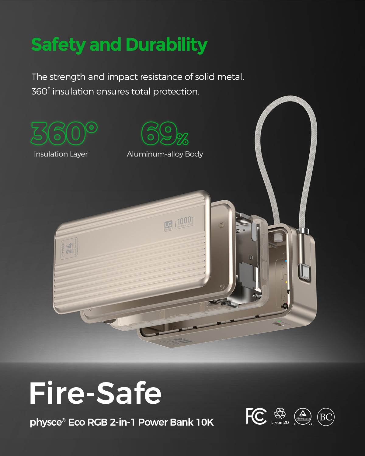 Eco RGB 2-in-1 Power Bank 10K (10000mAh)