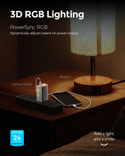 RGB ECO Fast Charger 67W (2 Ports)