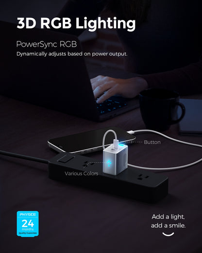 RGB ECO Fast Charger 35W (2 Ports)