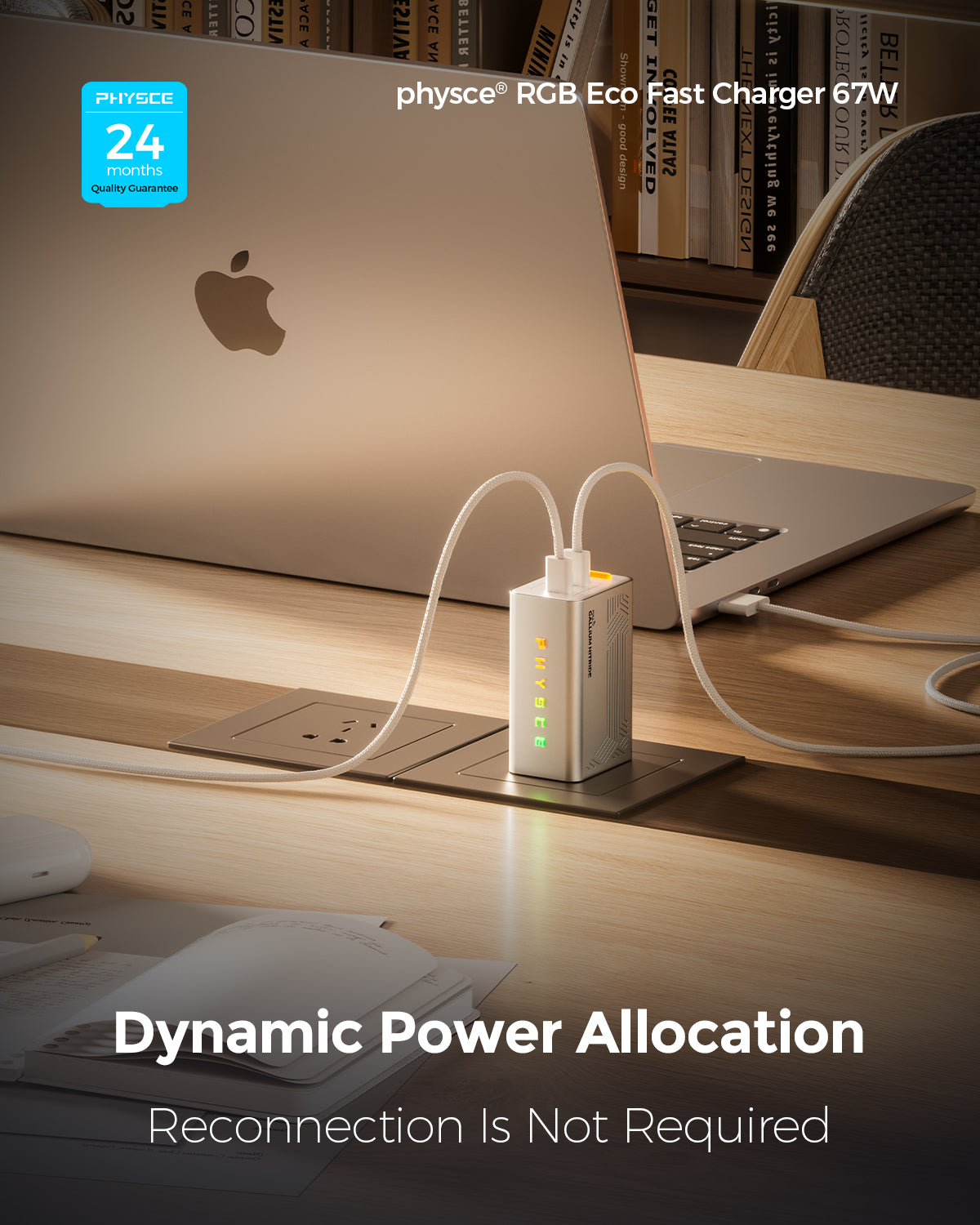 RGB ECO Fast Charger 67W (2 Ports)