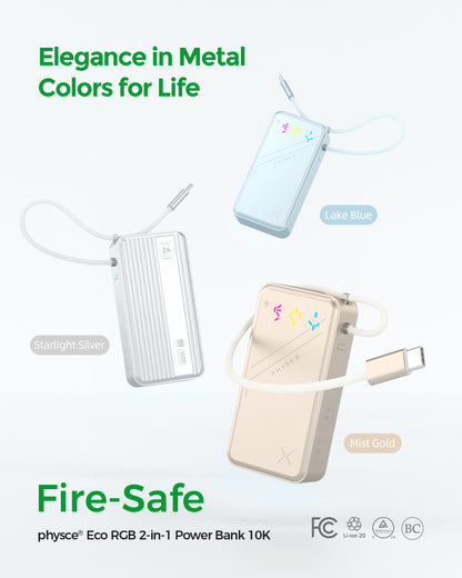 Eco RGB 2-in-1 Power Bank 10K (10000mAh)